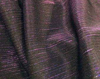 Schwarz und Glänzend Lila gestrickt