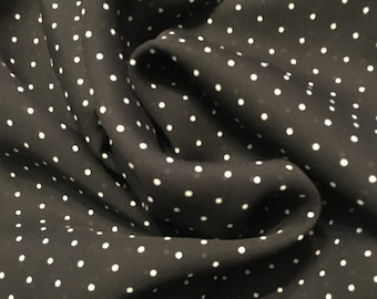 Black Polka Dot Dress polyester