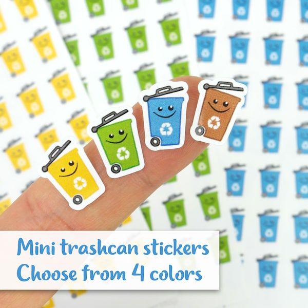 Mülleimer sticker · 64 icon stickers · Wähle aus 4 Farben