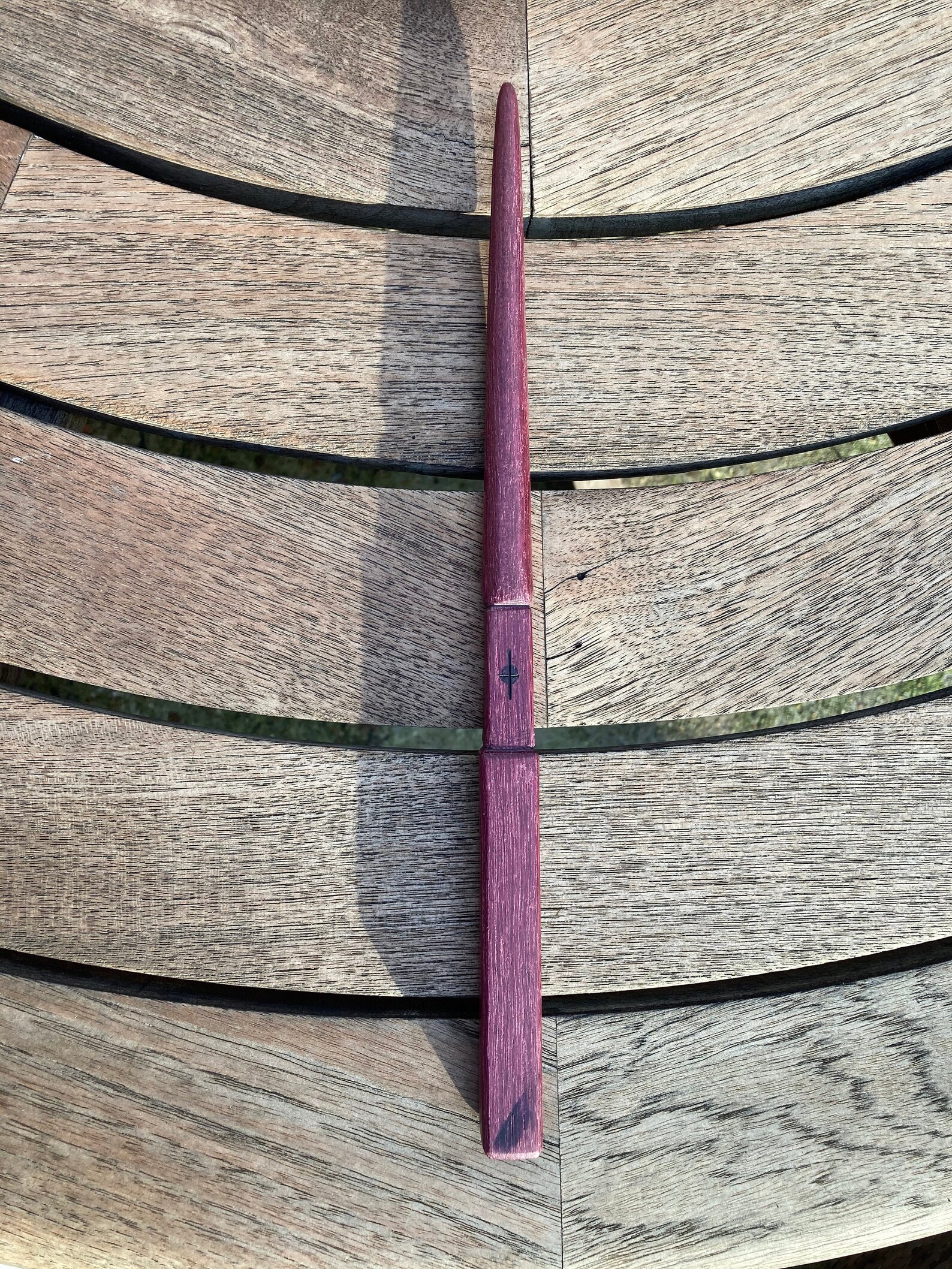 Custom Magic Wand // Purple Heart Wood // 12 1/2 Inches Etsy