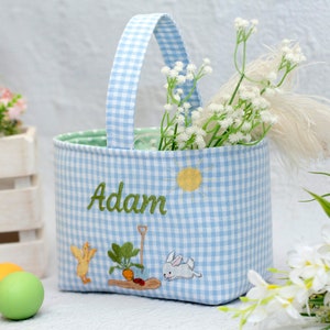 Boy Easter Basket, Kids Easter Basket, Easter baskets for boys and girls, Fabric Easter Basket, Easter decor, Easter Candy Egg Hunt Basket