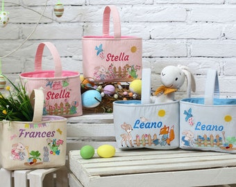 Girl Easter Basket, Kids Easter Basket, Easter baskets for boys, Fabric Easter Basket, Easter decor, Easter Candy Egg Hunt Basket