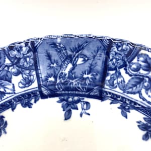 Flow Blue China Plates: Vintage Chinoiserie Wall Decor, Set of Two