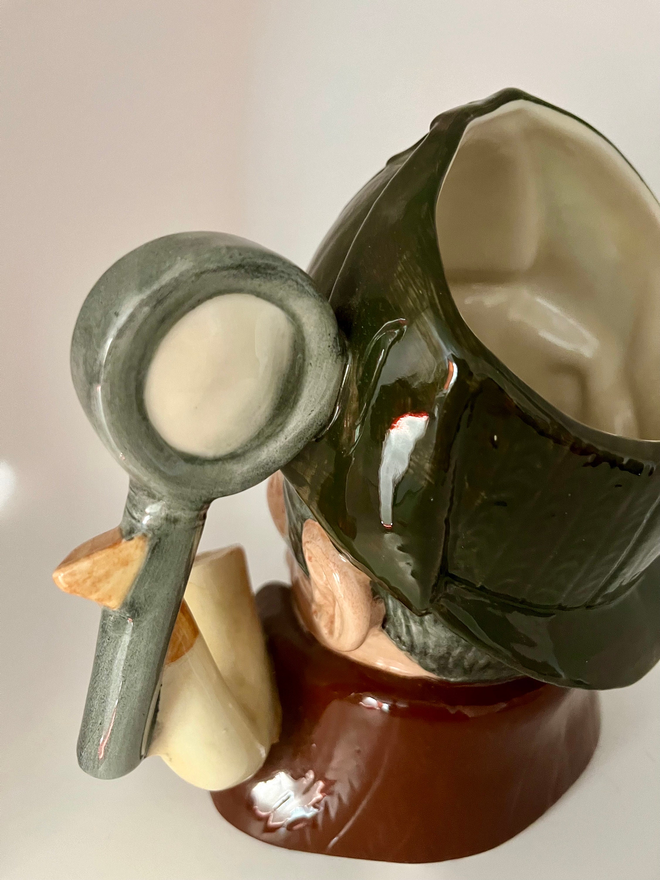 Vintage Royal Doulton Sherlock Holmes Toby Jug: the Sleuth, 1970s