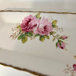 Vintage Royal Albert American Beauty Vanity Tray: Fine Bone China