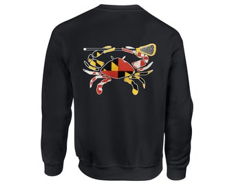 Maryland Crab Lacrosse Crew Sweatshirt