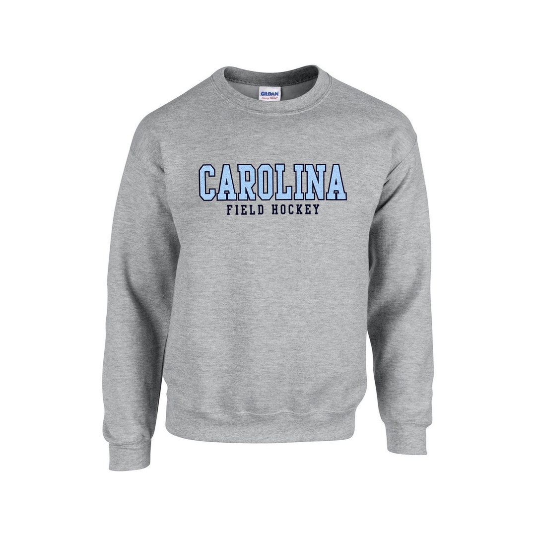 Carolina Field Hockey Sport Grey Crew Sweatshirt Etsy