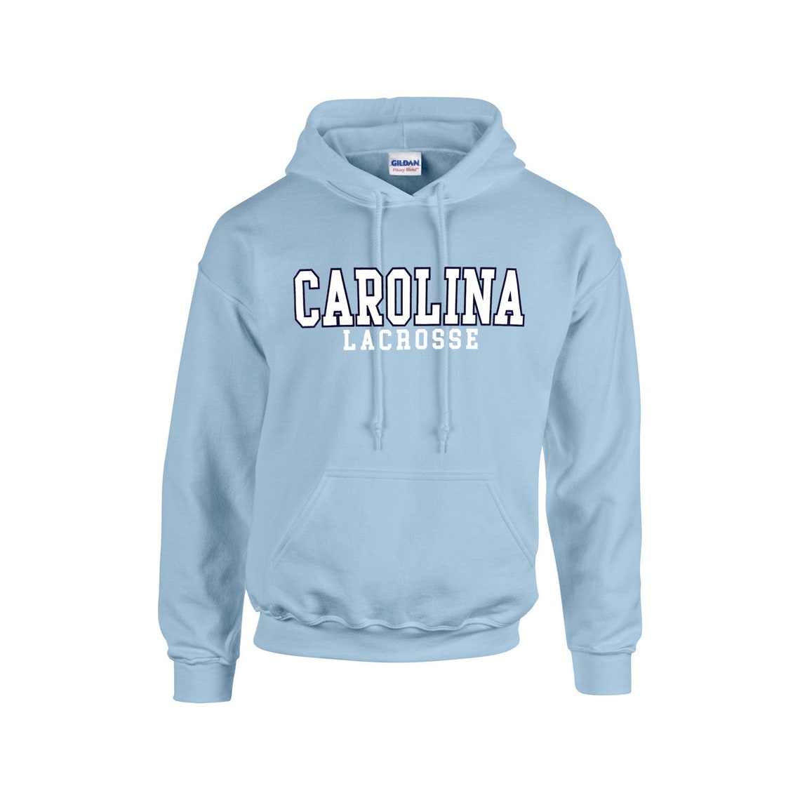 Carolina Light Blue Lacrosse Hoodie Etsy