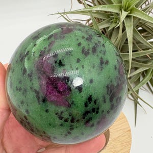 Ruby zoisite sphere, rocks and geodes.