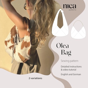 PDF Sewing Pattern - Olea Bag | Shoulder Bag in 2 Variations | Beginner friendly