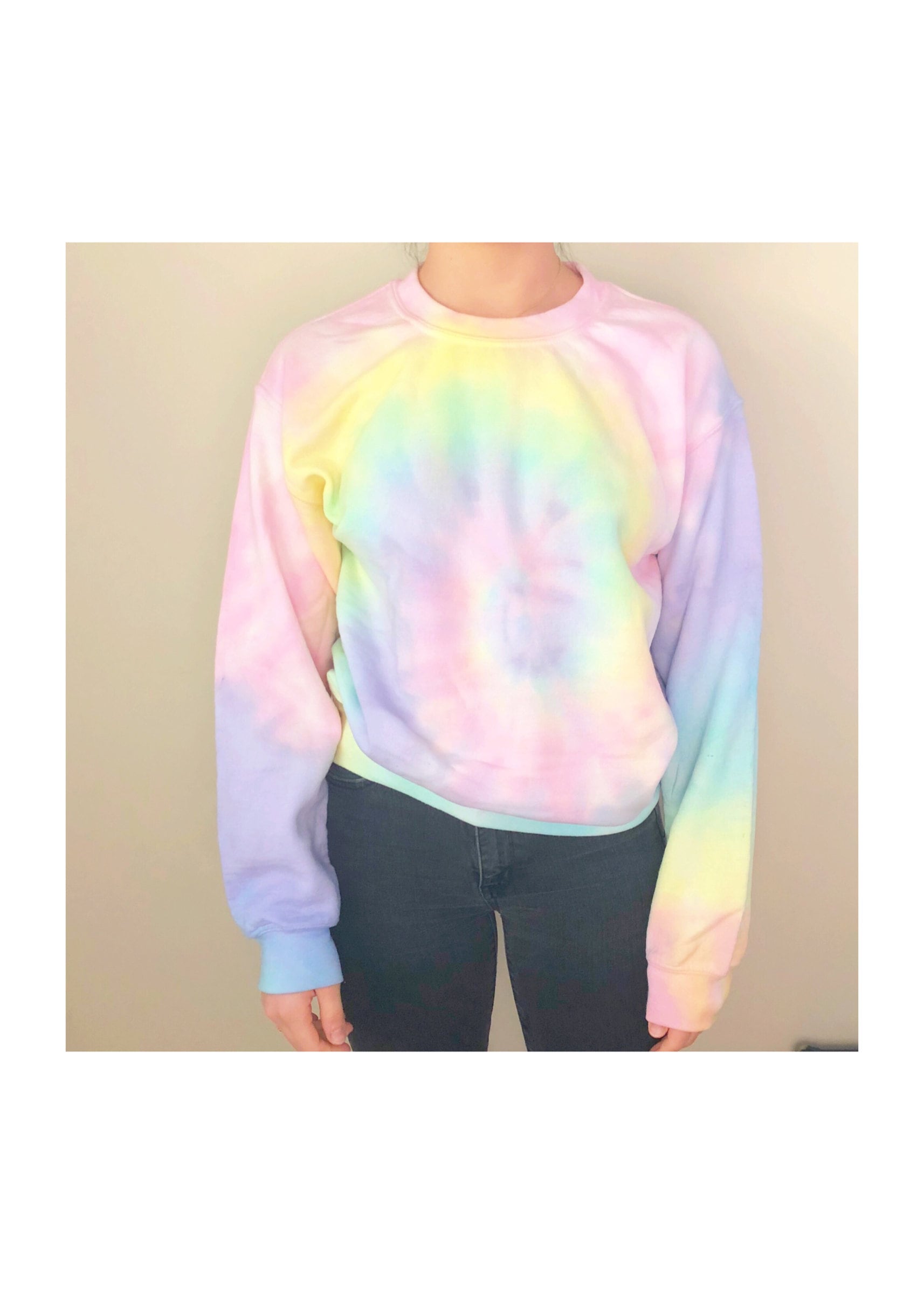OG Pastel Tie Dye Sweatshirt / Pink Pastel Tie Dye Crewneck - Etsy 人気直販 OG LOGO TIEDYE CREW SWEAT PURPLE スウェット