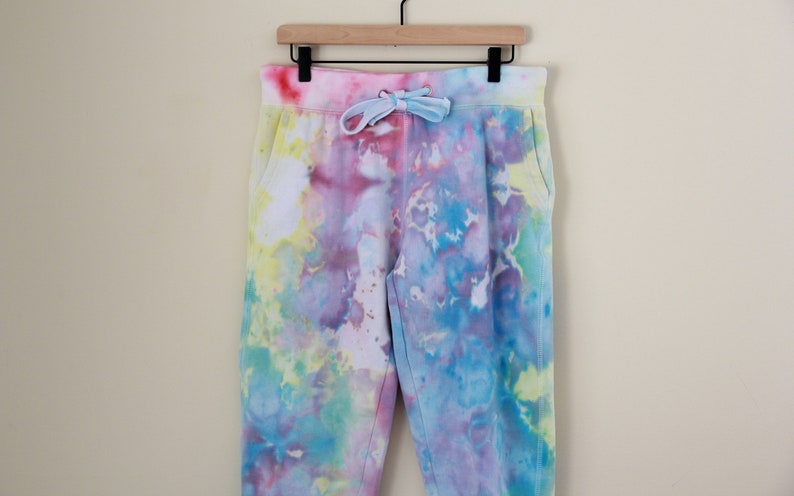 SoCal Surprise Pastel Tie Dye Joggers Pastel Tie Dye Sweatpants Set Blue Pink Yellow Tie Dye Set