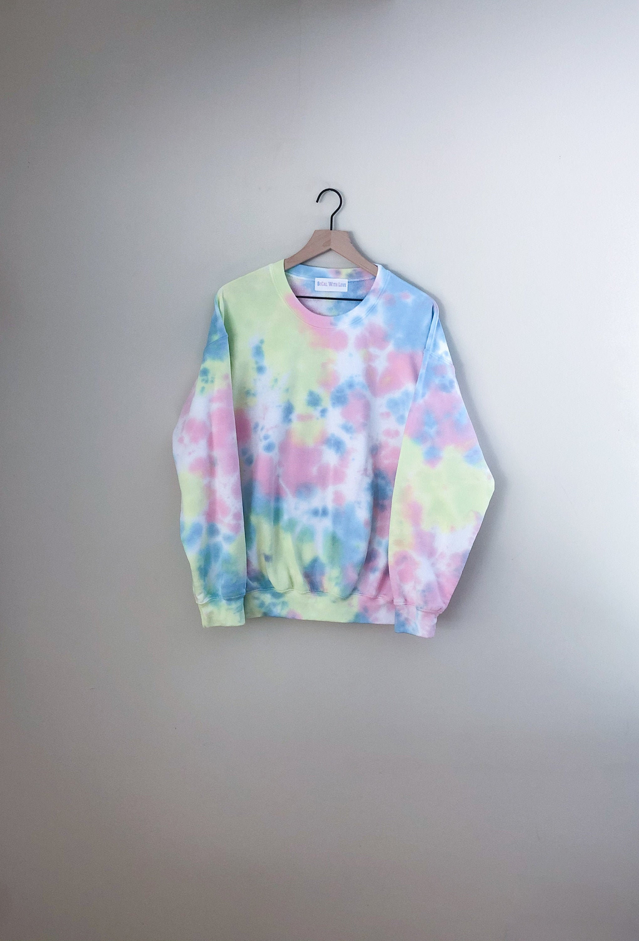 bright tie dye sweatshirt