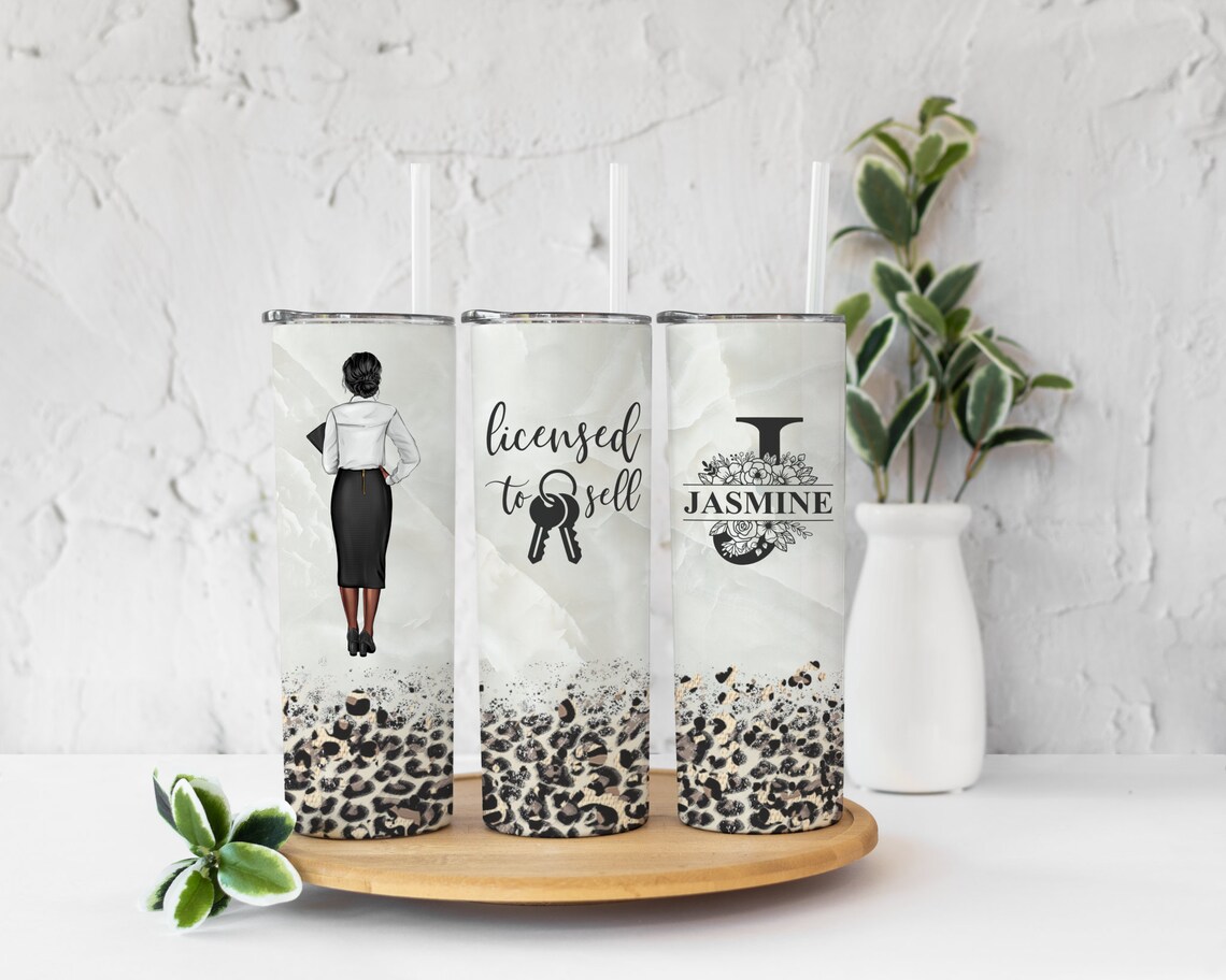 Realtor Tumbler Personalized Realtor Gifts Real Estate Etsy