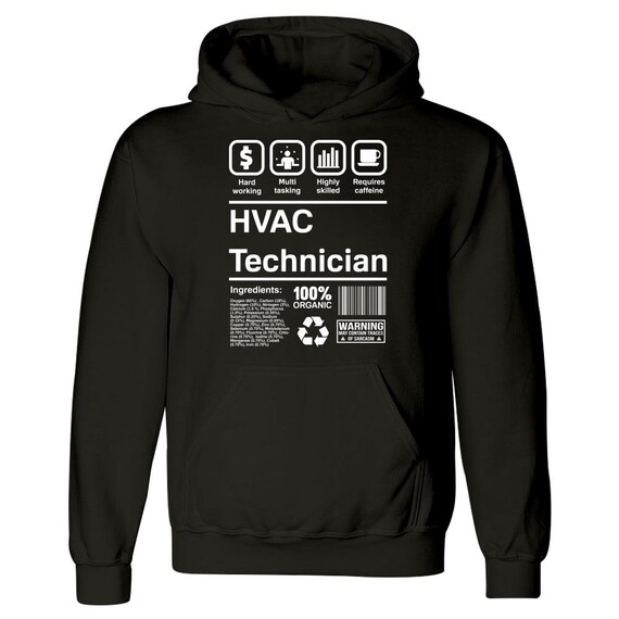 HVAC Technician Gifts Funny Job Description Hoodie Etsy