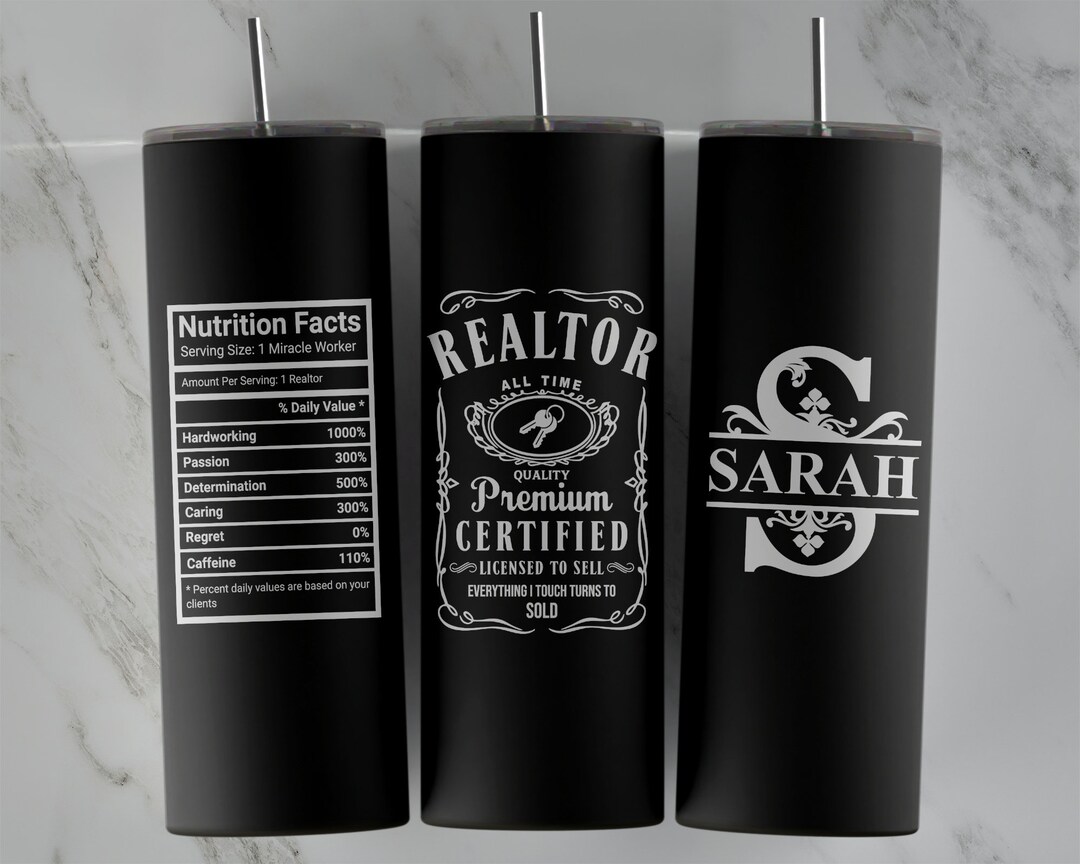 Realtor Tumbler Real Estate Agent Gift Realtor Gift Custom Realtor Cup