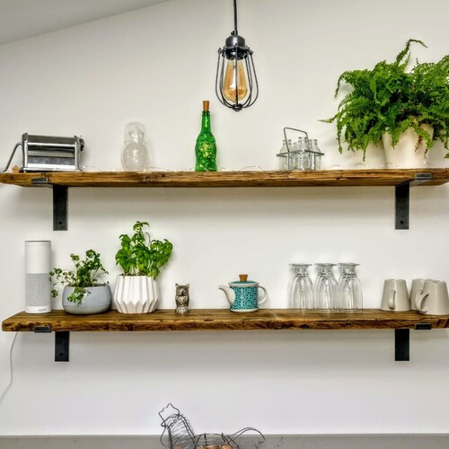 Rustic Shelf Brackets Scaffold Board Heavy Duty 225mm Etsy UK