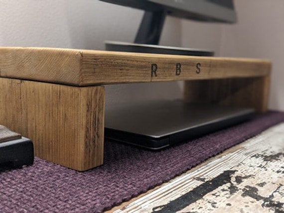 Maison Exclusive Soporte para monitor madera maciza de pino 60x24x10,5 cm