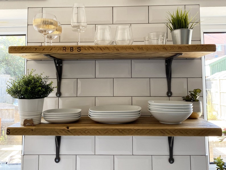 DEEP Scaffold Board Rustic Wooden Shelves LONG 150cm Etsy