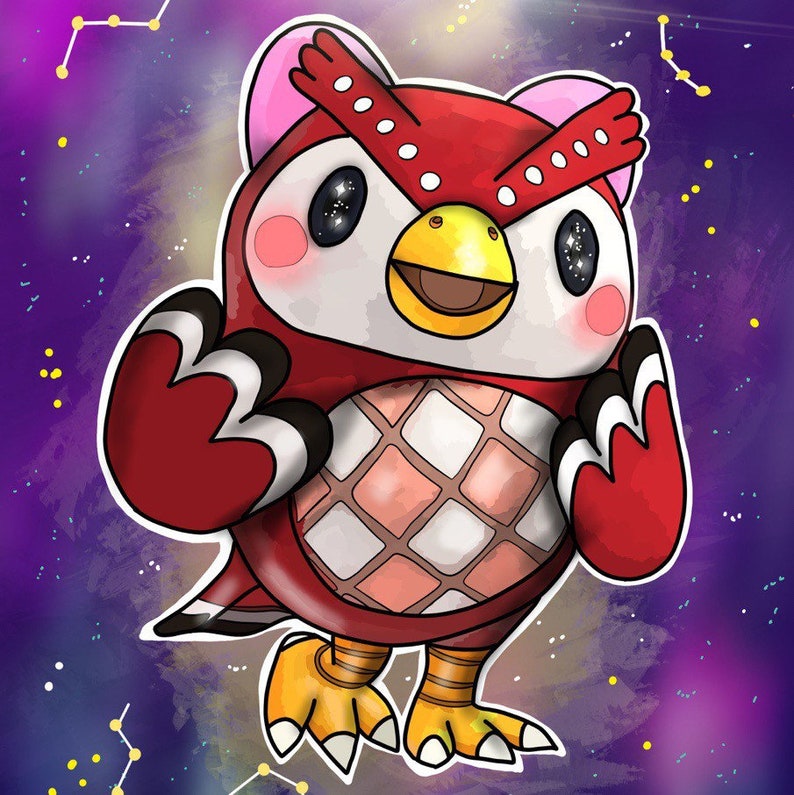 Celeste Galaxy Animal Crossing New Horizons / glossy digital | Etsy
