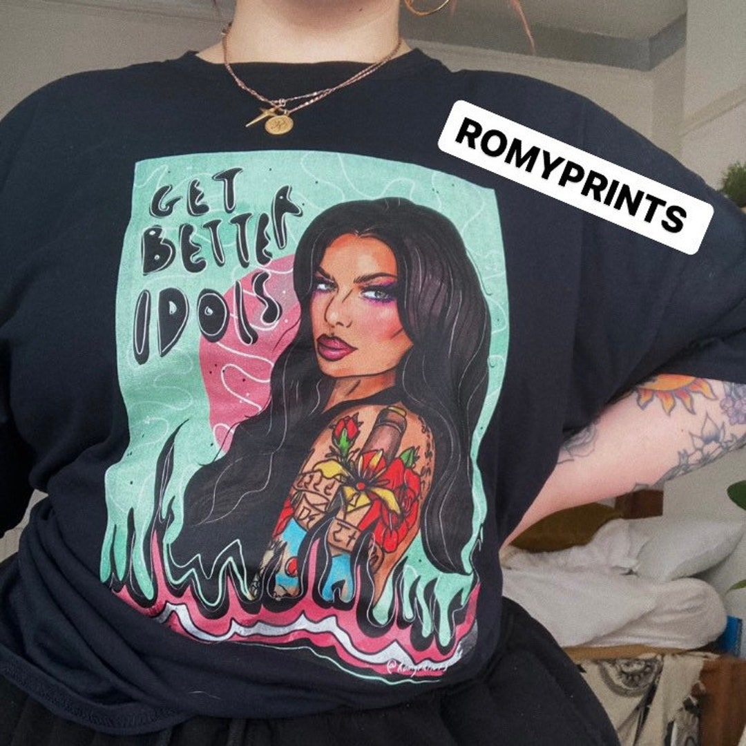 Bailey Sarian Get Better Idols Black Soft Tshirt Plus Size S M L Xl