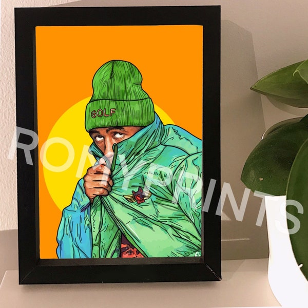 Tyler the Creator golf wang glossy high quality art print poster / A4 A3