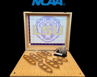 Handcrafted LSU Tigers Sink or Shoot Game, Maple Wood Alumni Gift