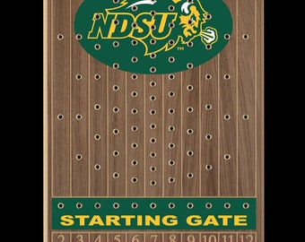 North Dakota State University Horseracing Gametop Walnut