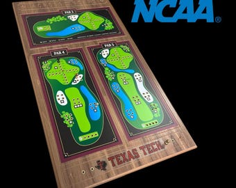 Texas Tech Golf Game, FORE Large Groups Party Game, Handcrafted Wooden College Sports Gift USA Made