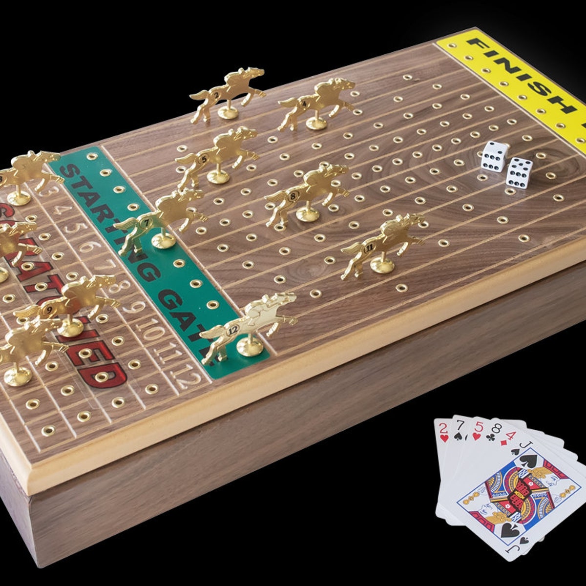 Deluxe Walnut Horseracing Game - Etsy