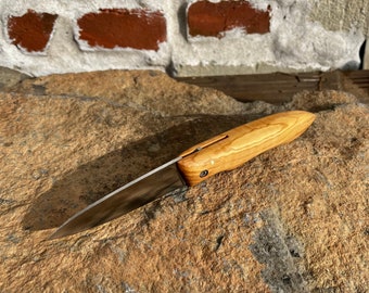 Phénix Olivier, pocket folding knife, one-piece handle, light, 100% French handcrafted