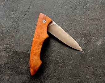 Phénix Poirier, pocket folding knife, one-piece handle, light, 100% French handcrafted