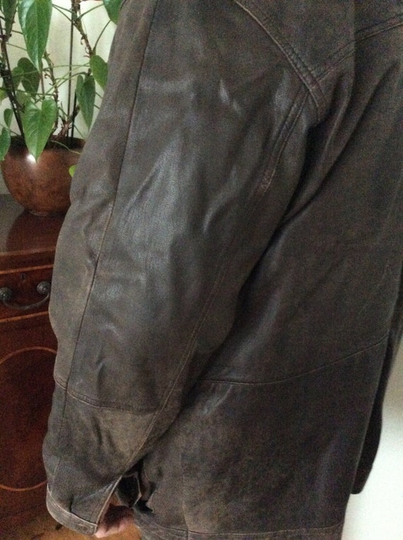 1980s Mens leather jacket - Gem