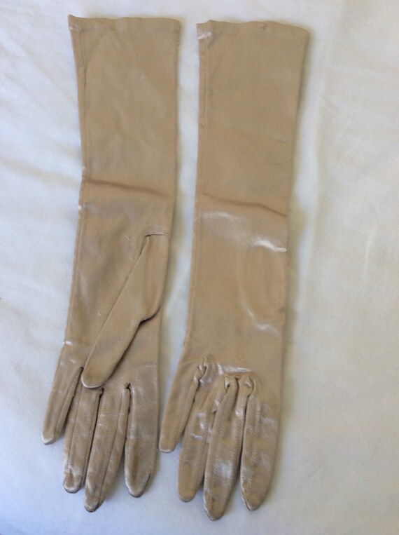 Vintage Long evening gloves 1950s Gem
