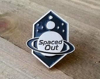 Spaced Out Enamel pin | space lapel pin
