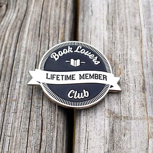book enamel pin - book lovers club pin - reading pin - enamel pins - lapel pin - lapel pins - funny pin - reading pins - hat pin - hat pins