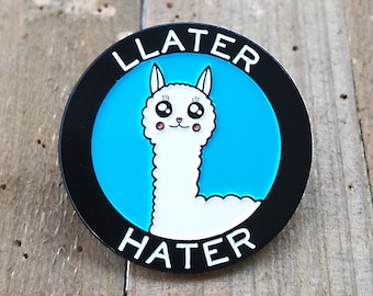 Pin de esmalte kawaii / pin de solapa que odia las llamas / pin de sombrero divertido / pines de esmalte de llama lindos / pin de llama kawaii