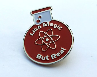 Enamel pin science Like magic but real lapel pin