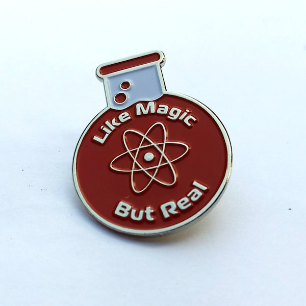 Enamel pin science Like magic but real lapel pin