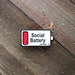 Introvert Enamel Pin - Social Battery lapel pin - introvert lapel pins - funny hat pin - cool enamel pins - cute lapel pins - hat pins 