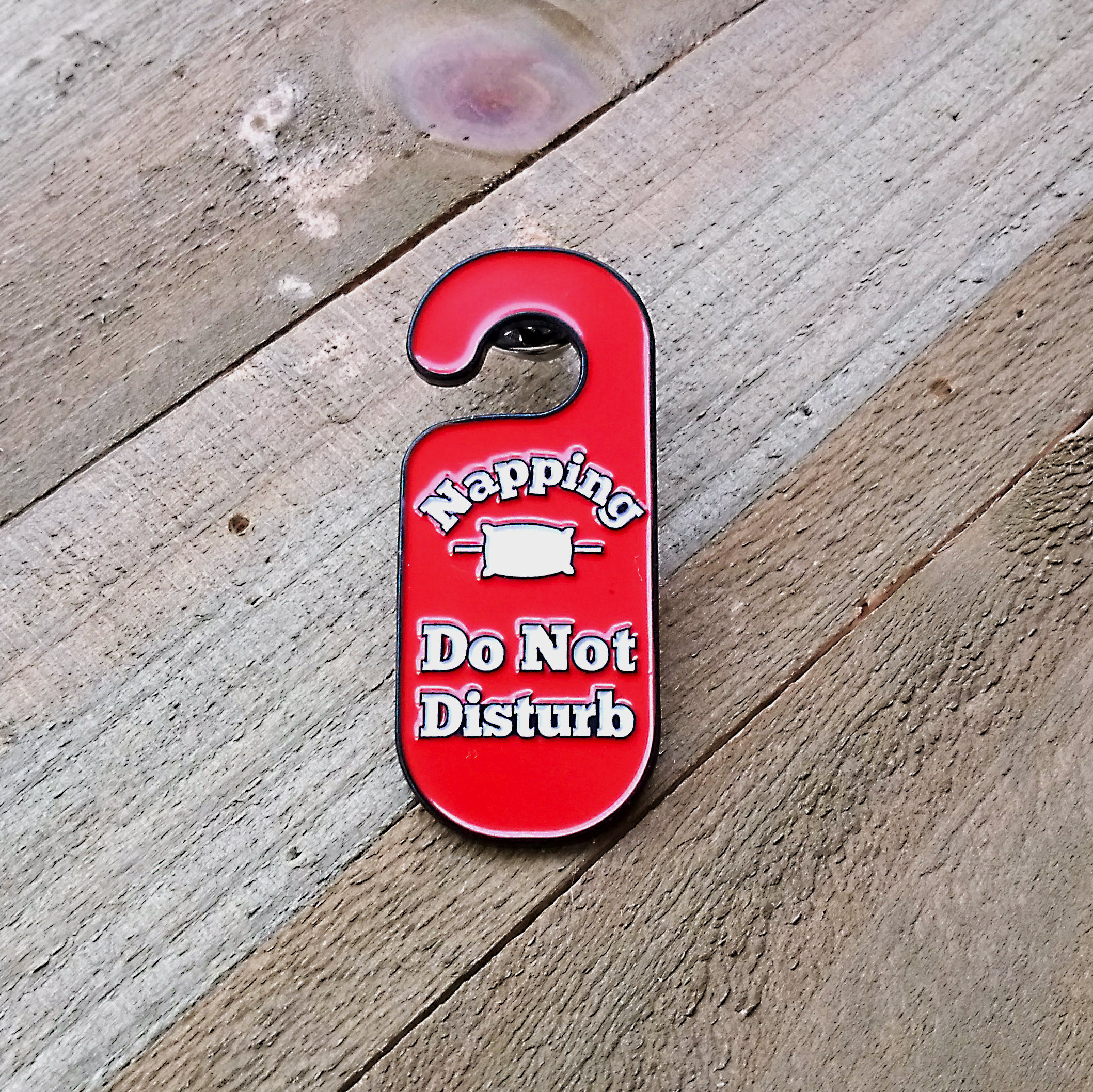 Sleeping Do Not Disturb Sign Enamel Pin Funny Lapel Pin Etsy