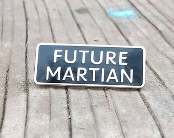 future martian enamel pin | Mars lapel pin | space pin | astronomy hat pin