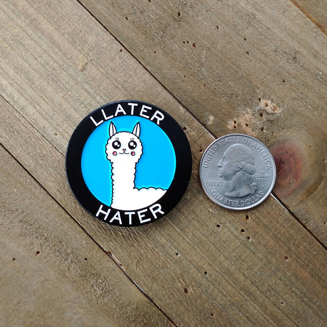 Kawaii Enamel Pin | Llama Llater Hater Lapel Pin | Funny Hat Pin | Cute ...