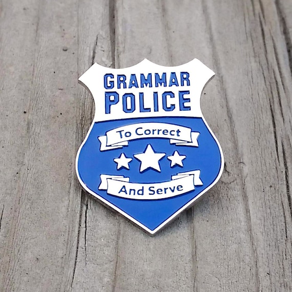 GRAPHICS & MORE Grammar Police Badge Funny Home Business Office Sign GRAPHICS & MORE Grammar Police Badge Funny Home Business Office Sign