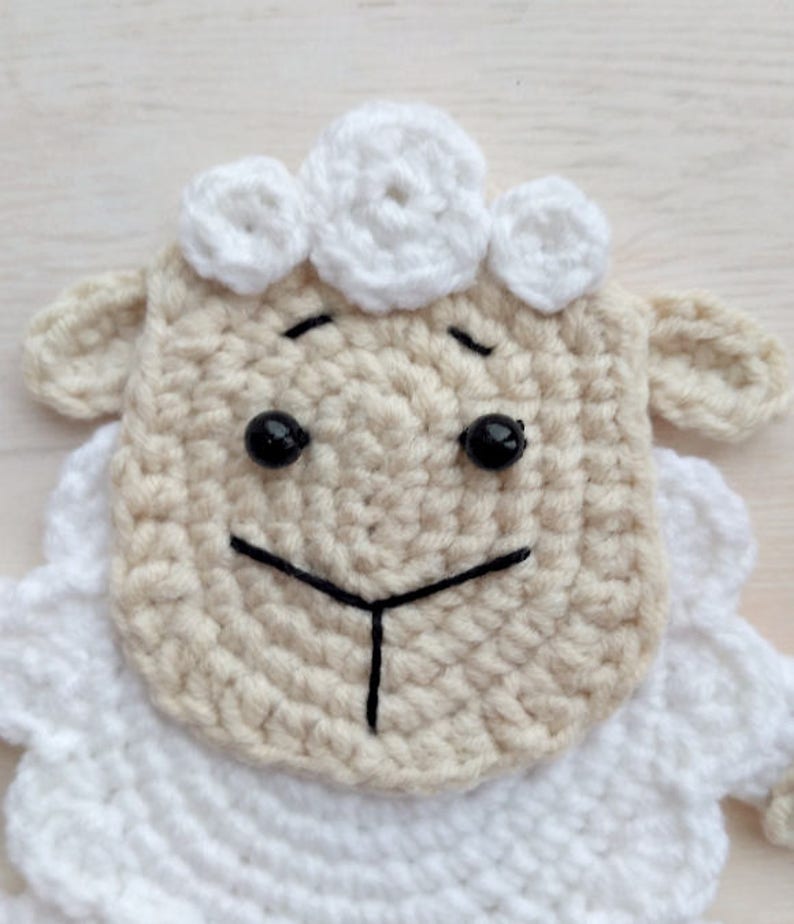 PATTERN Sheep Applique Crochet Pattern PDF Crochet Lamb Farm Etsy
