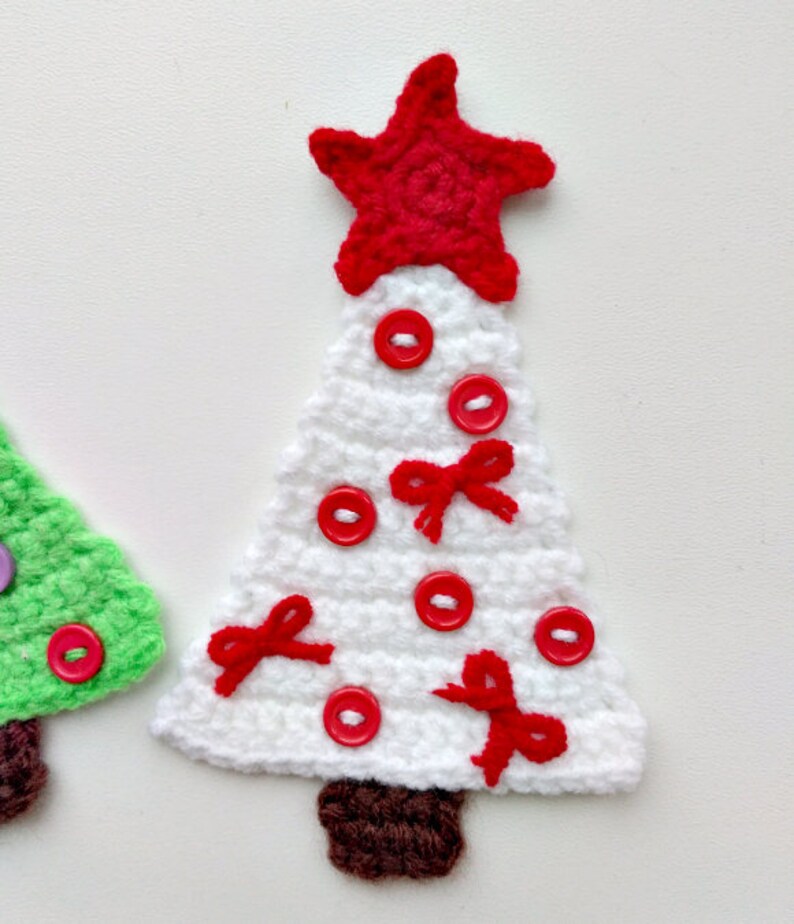PATTERN. Christmas Tree Applique Crochet Pattern PDF Christmas Etsy