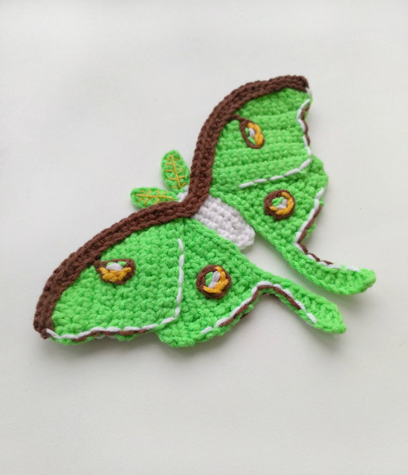 PATTERN Luna Moth Applique Crochet Pattern PDF Butterfly Etsy