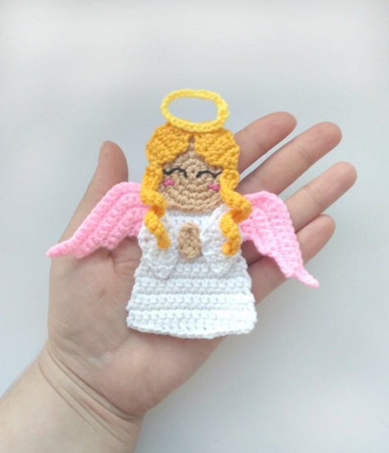 PATTERN Angel Applique Crochet Pattern PDF Christmas Holiday Etsy