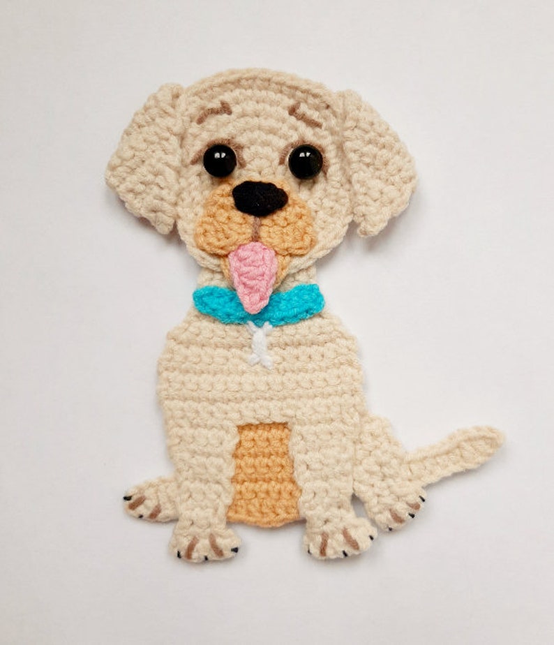 PATTERN Labrador Retriever Dog Applique Crochet Pattern PDF Etsy