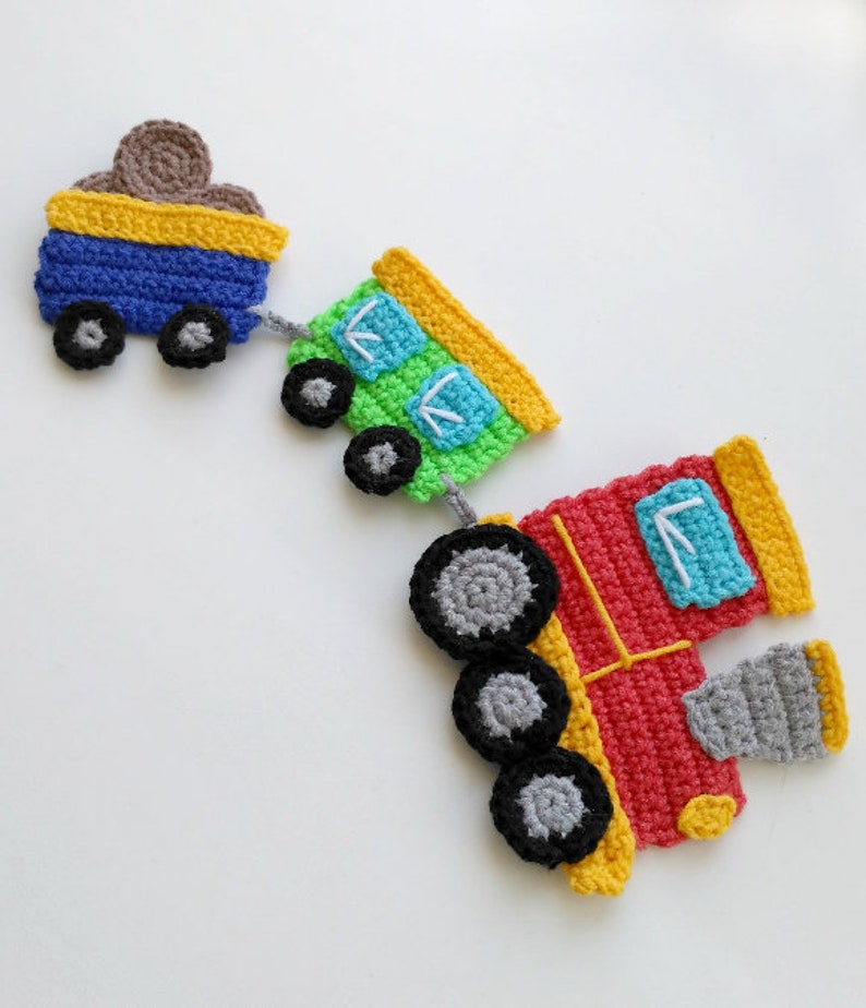 PATTERN Train Applique Crochet Pattern Crochet Transport Etsy